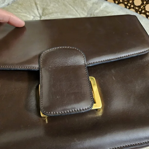 Authentic vintage Celine brown box  shoulder bag - Picture 10 of 16